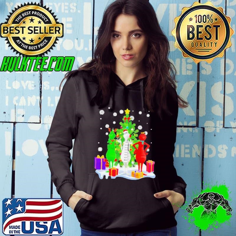 Grinch Red White Christmastree Merry Xmas shirt