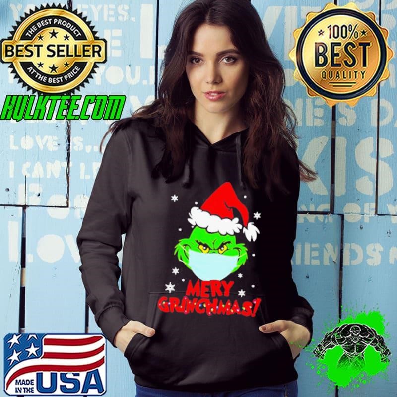Grinch Wear Mask Covid 19 Merry Christmas shirt