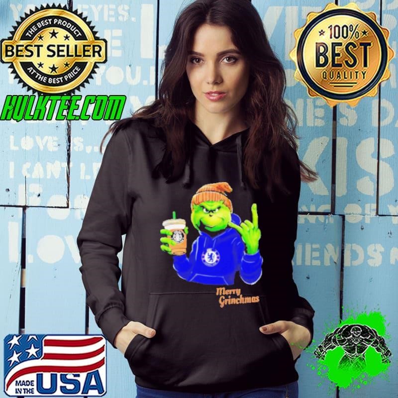 Grinch drink Starbucks Chelsea merry Christmas Hoodie