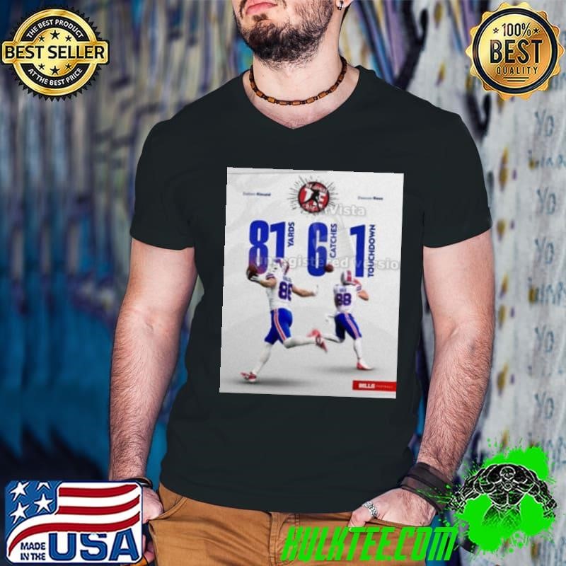 Happy National Tight Ends Day Dalton Kincaid Buffalo Bills Oct 27 2024 NFL 81 Yards, 6 Catches, 1 Touchdown Poster shirt
