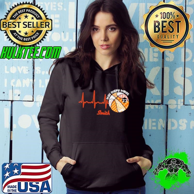 Heartbeat Volleyball Busy Raising Ballers Smith Hoodie