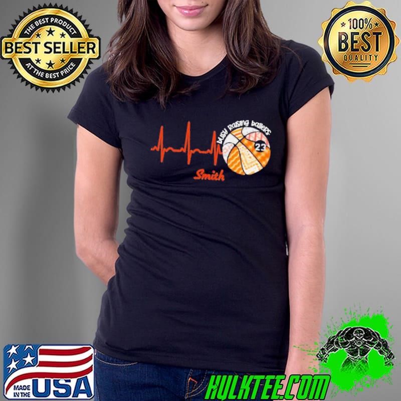 Heartbeat Volleyball Busy Raising Ballers Smith Ladies Tee Heartbeat Volleyball Busy Raising Ballers Smith Ladies Tee