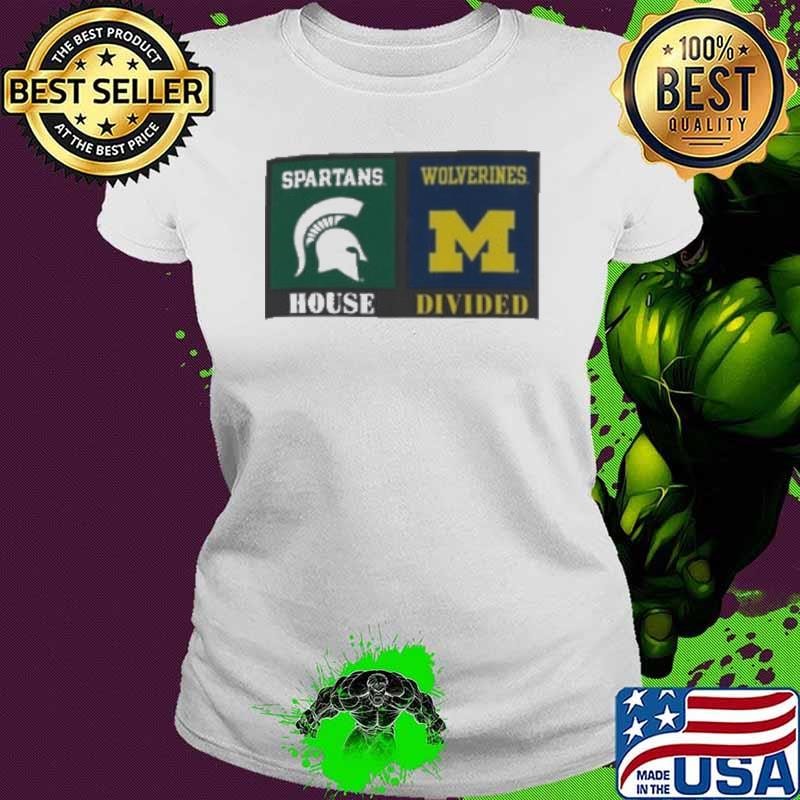 House Divided Michigan State Spartans Vs Michigan 2024 Ladies tee