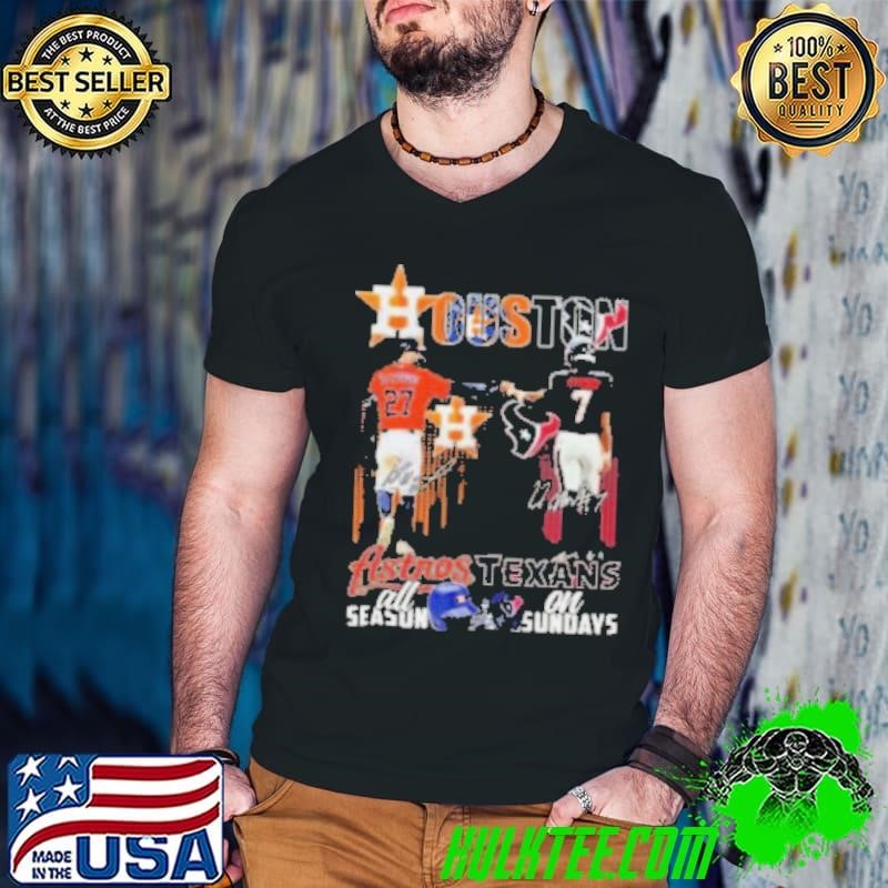 Houston Astros Jose Altuve Houston Texans C. J. Stroud All Season On Sundays Signatures 2024 shirt