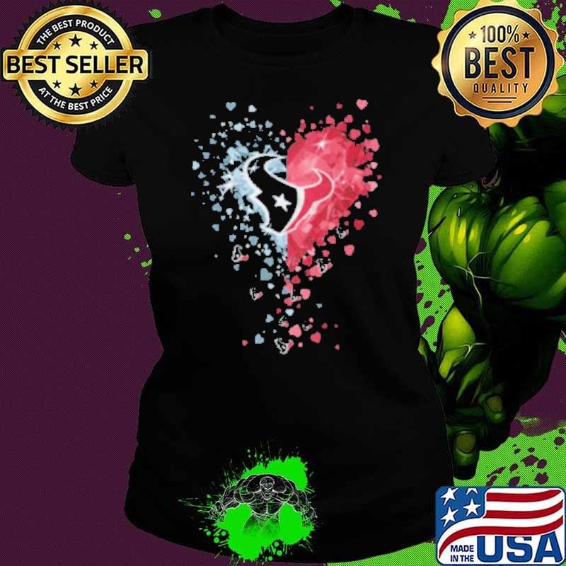 Houston Texans Crystal Heart Shirt