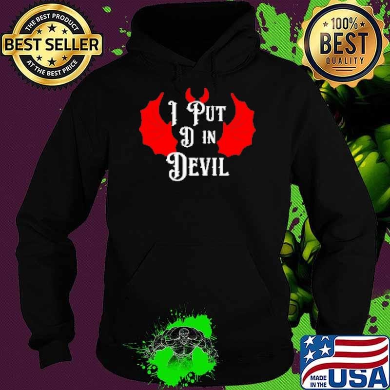 I Put The D In Devil Halloween Matching Couple Hoodie