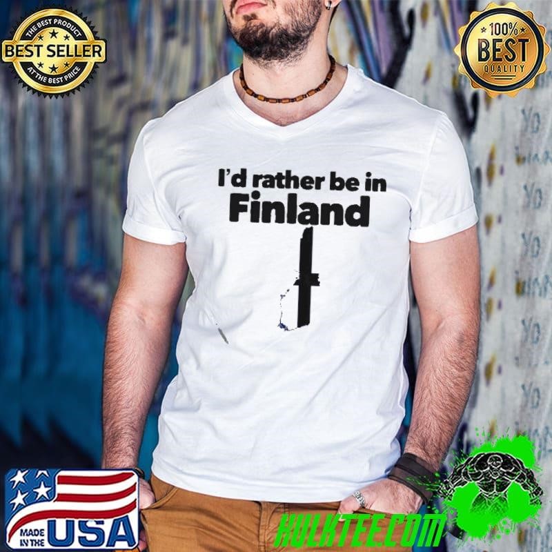 I’d Rather Be In Finland Guys V Neck
