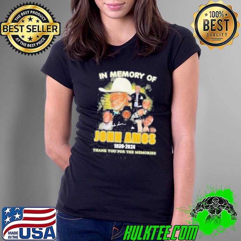 In Memory Of John Amos 1939 2024 Thank You For The Memories Signatures Ladies Tee
