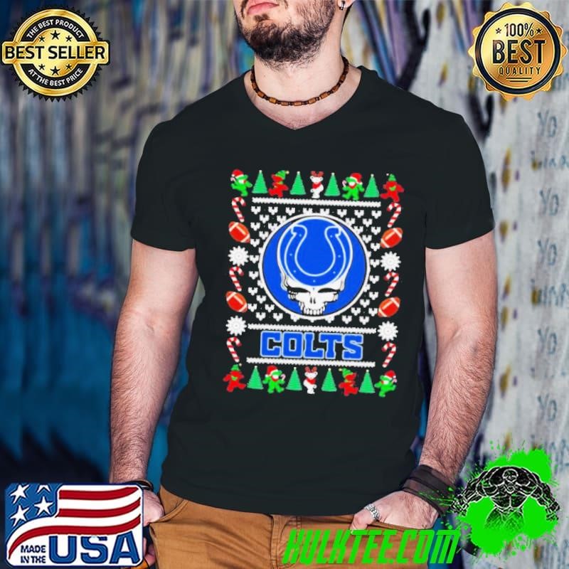 Indianapolis colts grateful dead ugly christmas shirt