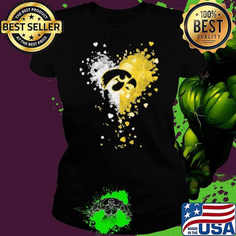 Iowa Hawkeyes Crystal Heart Shirt