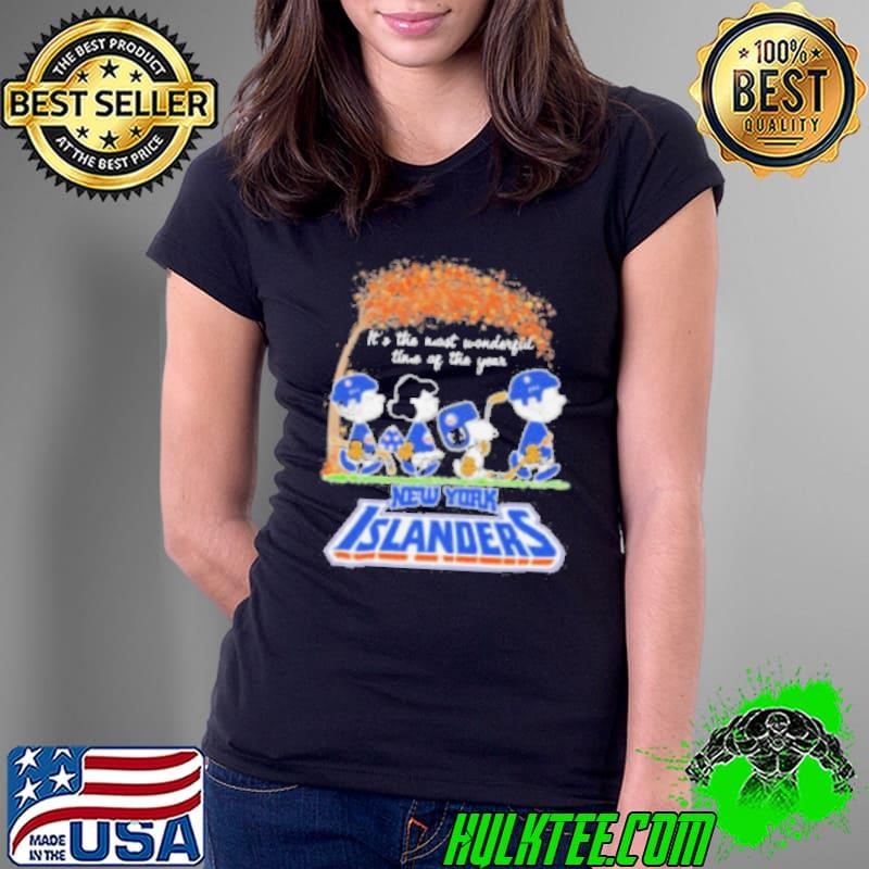 It’s The Most Wonderful Time Of The Year Peanuts Characters X New York Islanders Shirt