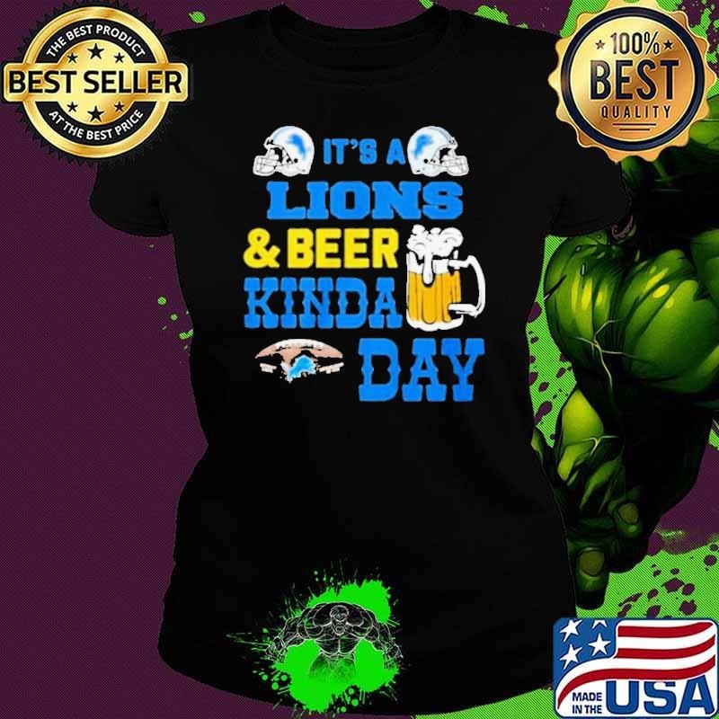 It’s a detroit lions and beer kinda day Ladies tee