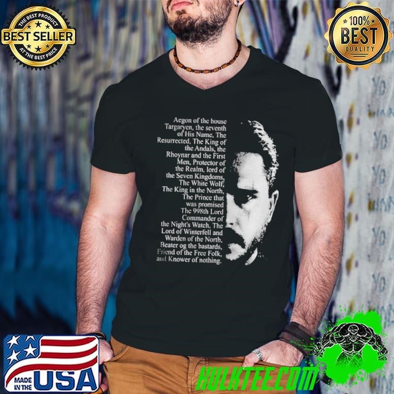 Jon Snow Aegon of the house Targaryen Guys V Neck