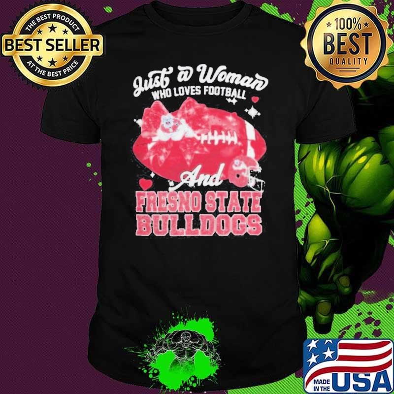 Just A Woman Who Loves Football And Fresno State Bulldogs Helmet Unisex