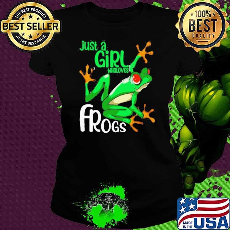 Just Girl Who Loves Frogs Ladies tee
