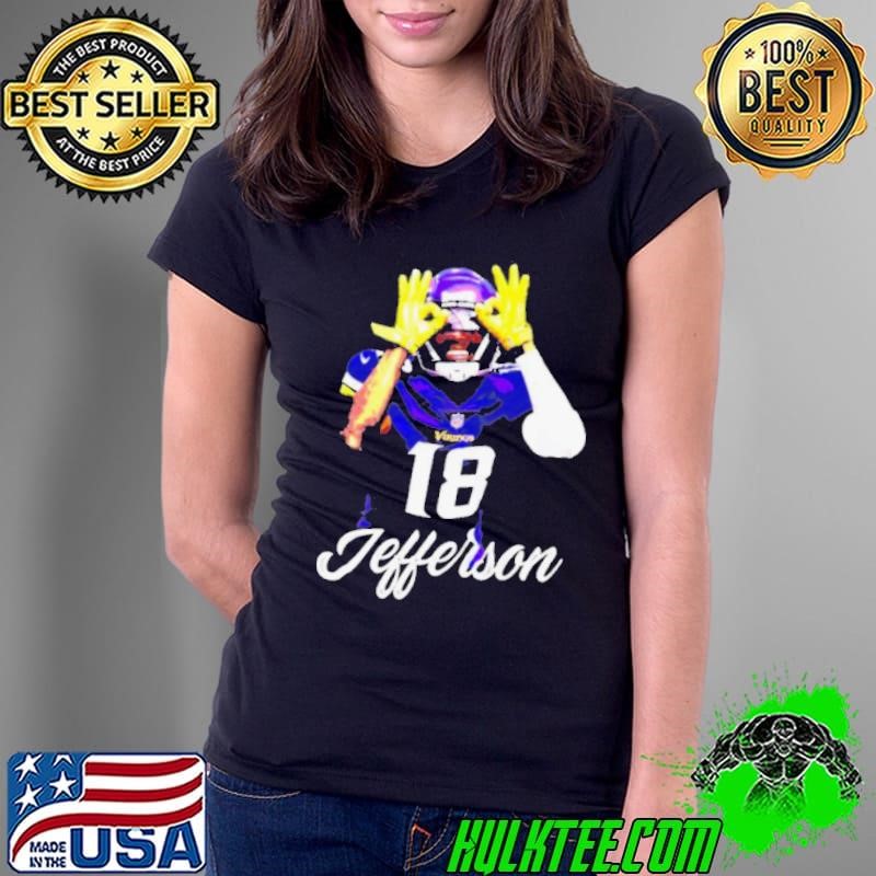 Justin Jefferson Vikings Football Ladies Tee