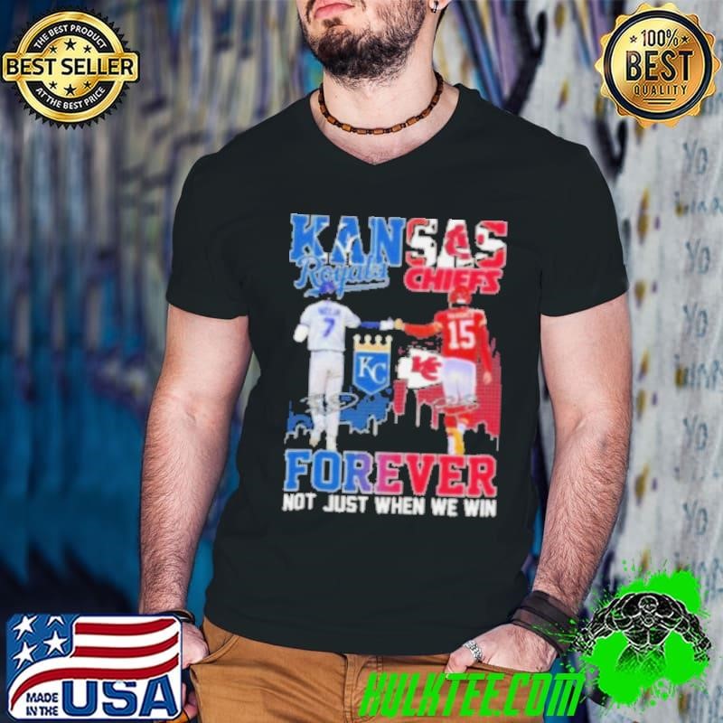 Kansas City Royals Bobby Witt Jr. Kansas City Chiefs Patrick Mahomes Stars Forever Not Just When We Win shirt