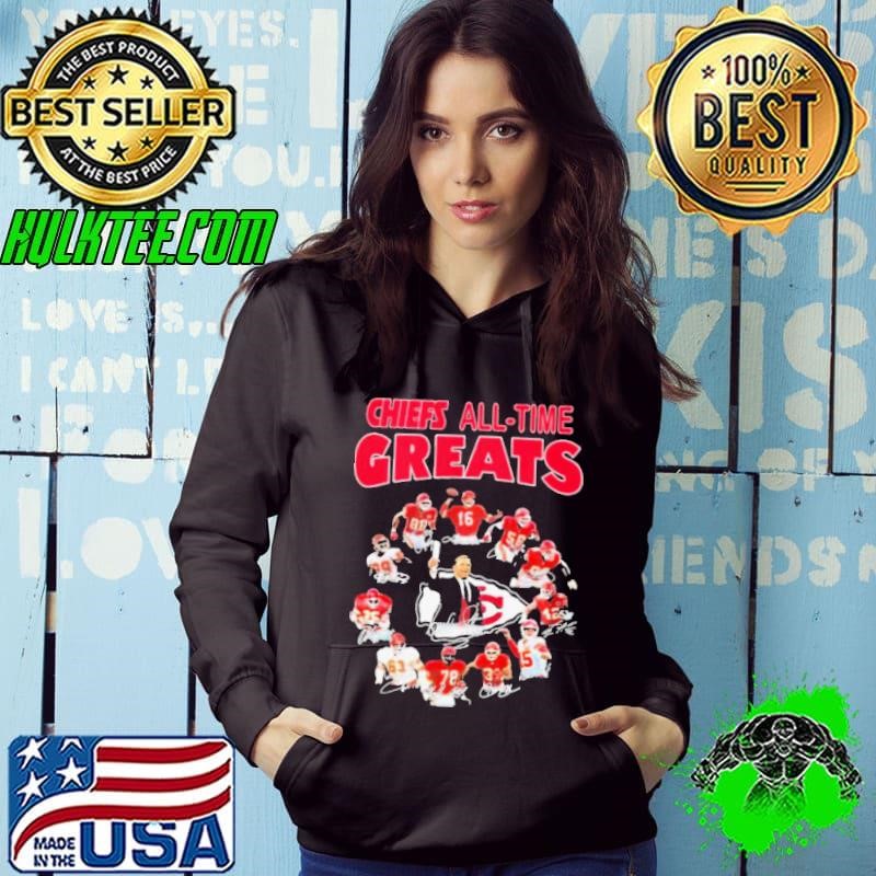 Kansas city chiefs all time greats team players signatures Hoodie