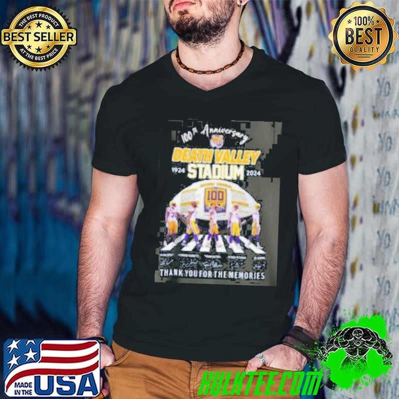 LSU Tigers Celebrating 100th Anniversary Of Death Valley Stadium 1924 2024 Guys V Neck