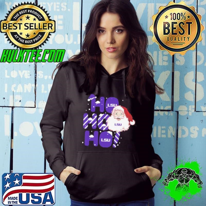 LSU Tigers Ho Ho Ho Santa Claus Christmas Hoodie