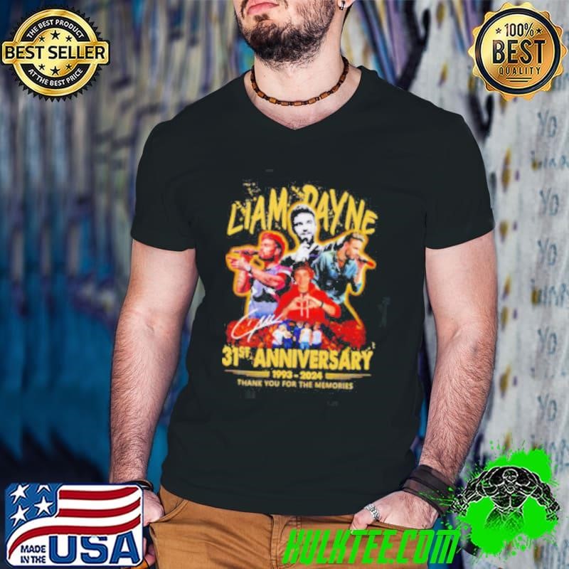 Liam Payne 31st Anniversary 1993 2024 signature thank you for the memories shirt