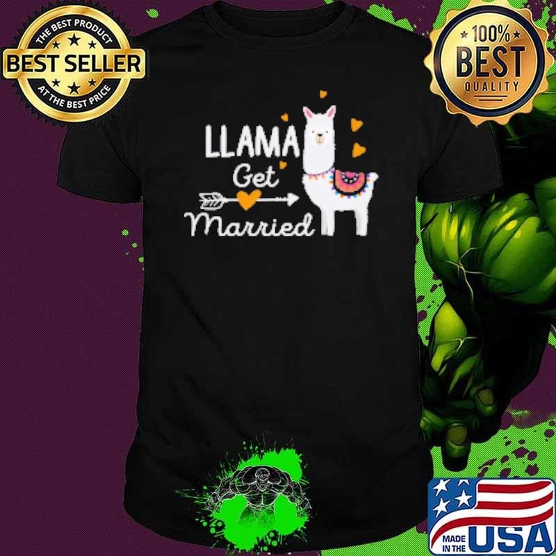 Llama Get Married Shirt