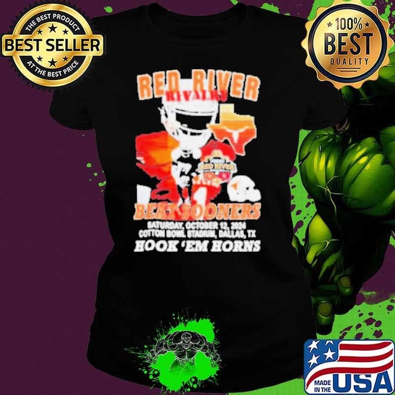 Longhorns Red River Rivalry Beat Sooners 2024 Hook ‘Em Horns Shirt