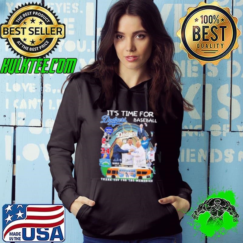 Los Angeles Dodgers It’s Time Tommy Lasorda Vin Scully Fernando Valenzuela Hoodie