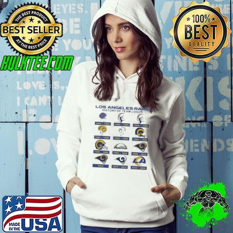 Los Angeles Rams History Of Team Logos shirt