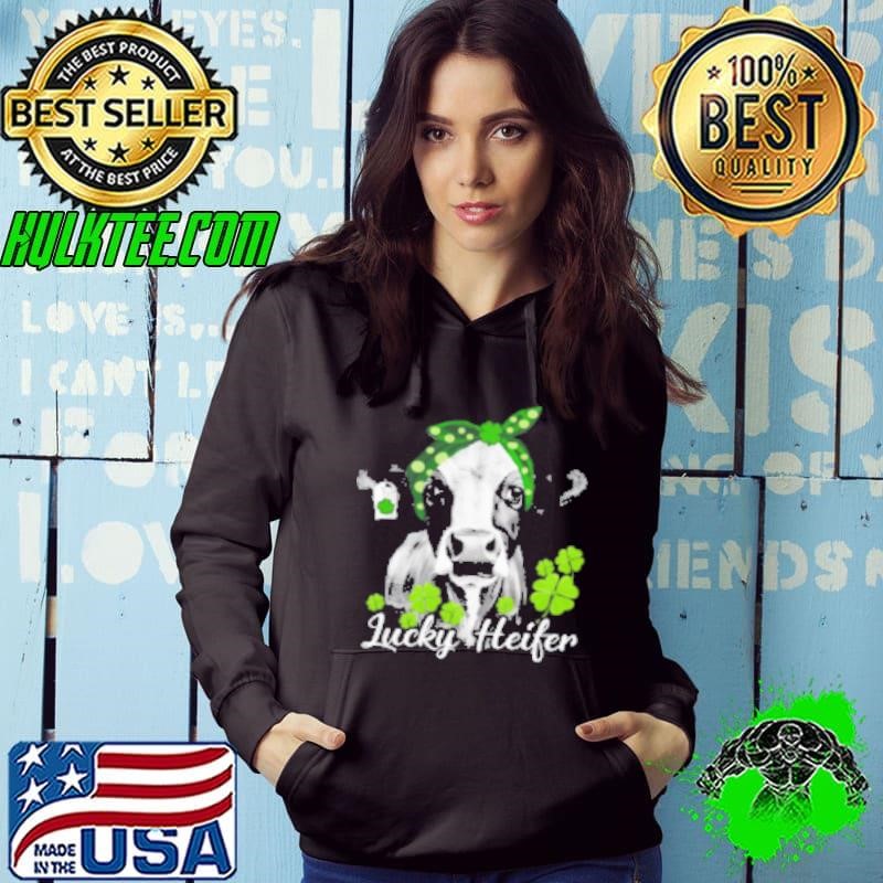 Lucky Heifer St Patrick's Day Cow Hoodie