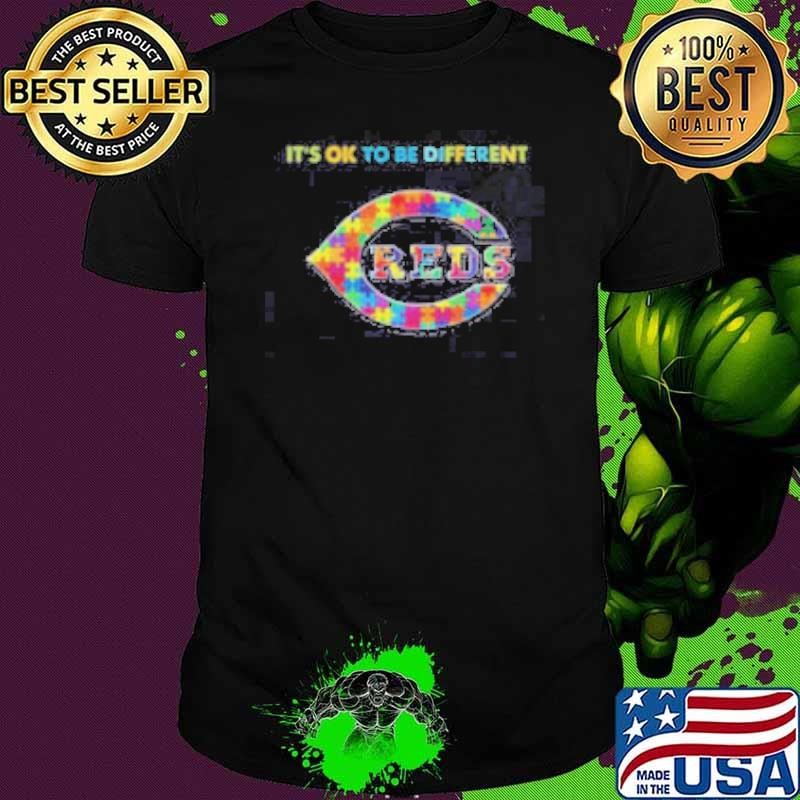 MLB Cincinnati Reds It’s Ok To Be Different Autism 2024 Shirt