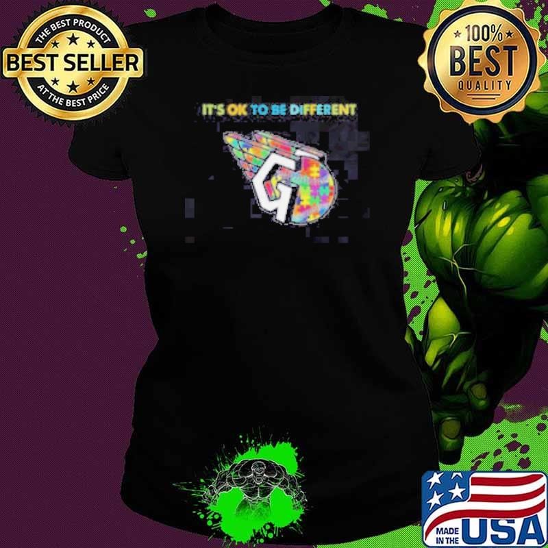 MLB Cleveland Guardians It’s Ok To Be Different Autism 2024 Ladies tee