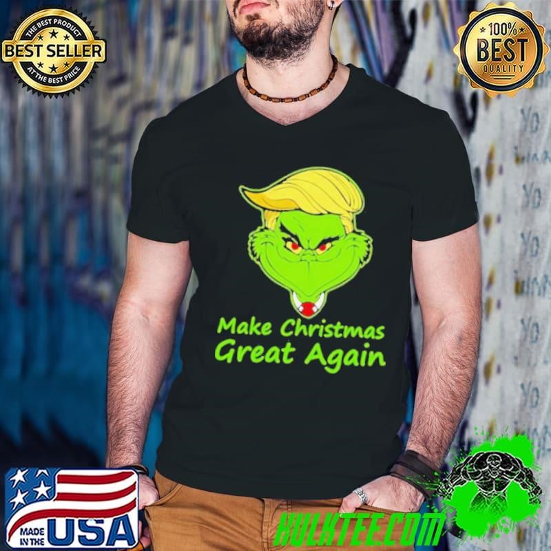 Make Christmas Great Again TrumpGrinch Xmas shirt