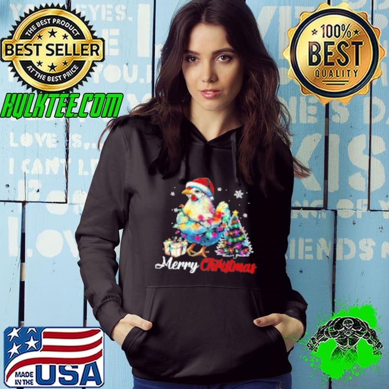 Merry Christmas Interesting Xmas Chicken Hoodie