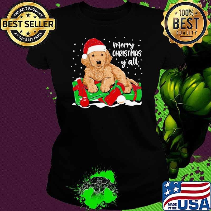 Merry Christmas Y’all Puppy Dog shirt