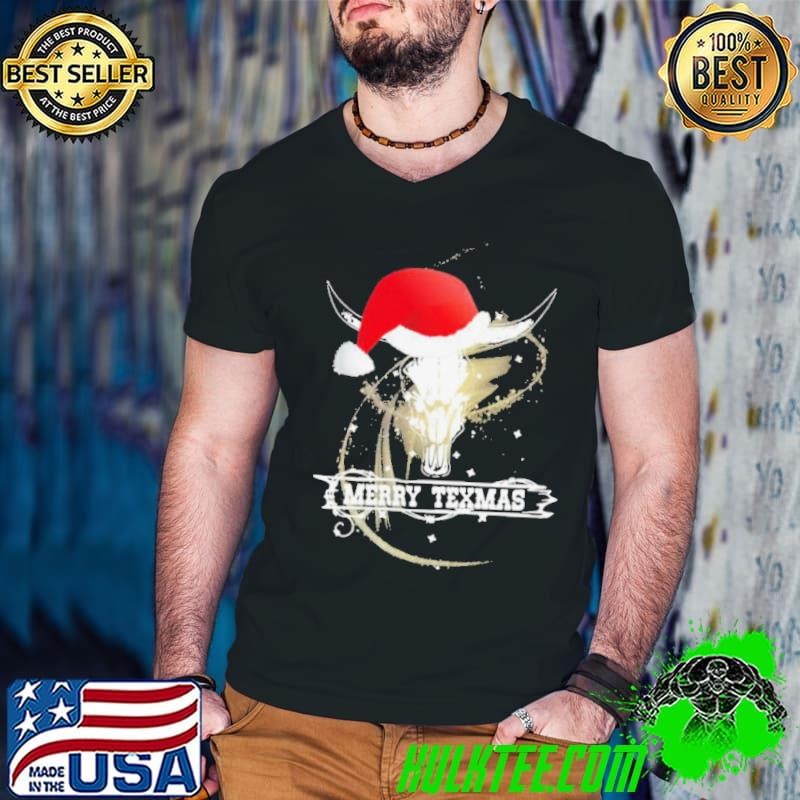 Merry Texmas Skull Cow Ugly Christmas shirt