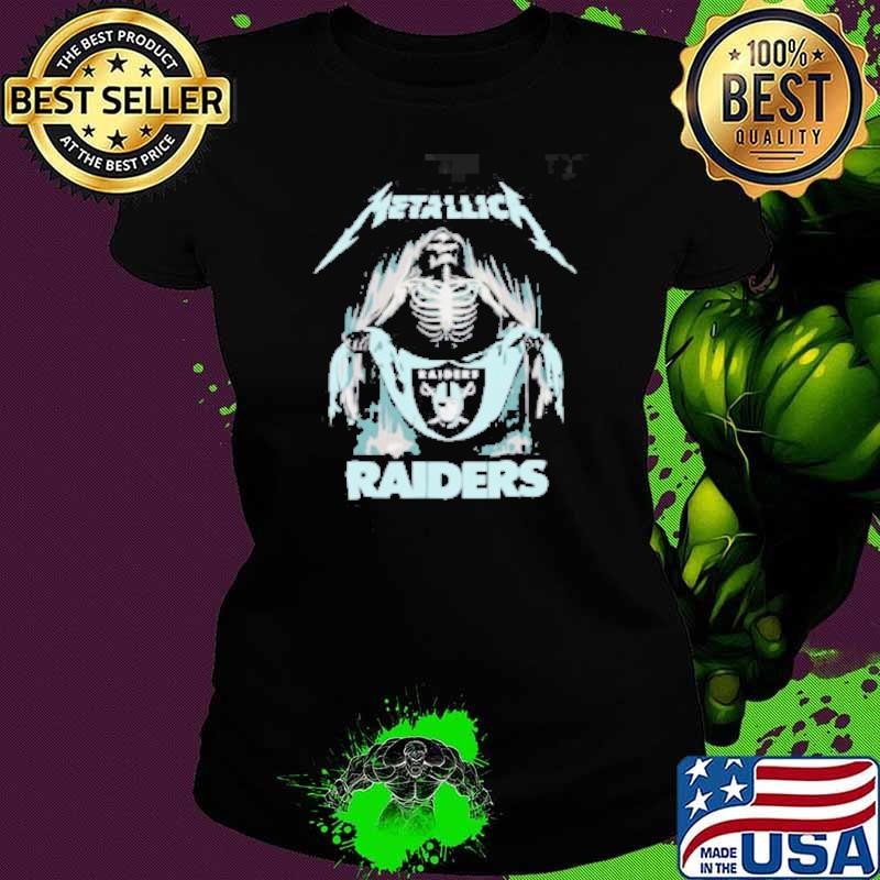 Metallica Las Vegas Raiders NFL Football 2024 Ladies tee