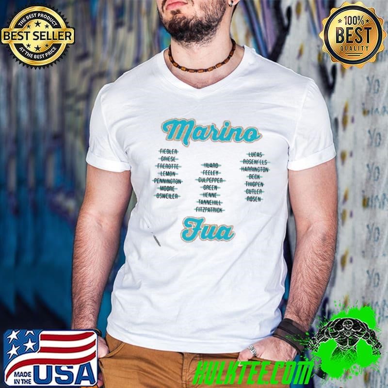 Miami Dolphins from Marino to Tua shirt