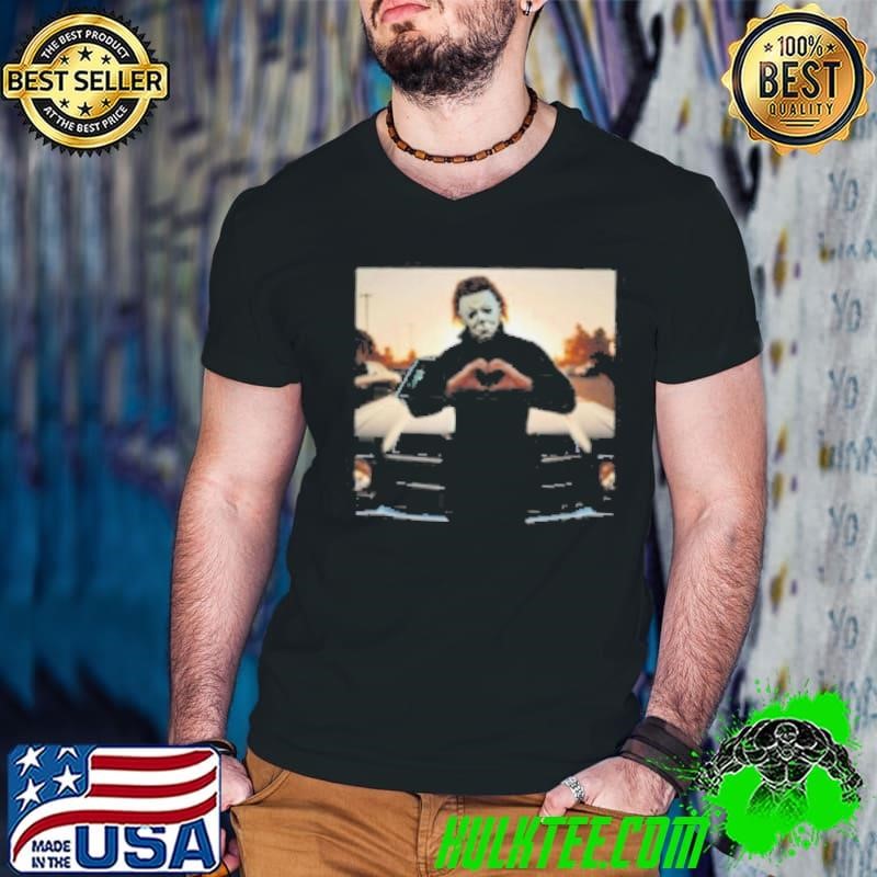 Michael Meyers Halloween Heart Hands Shirt