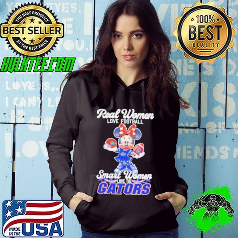 Mickey real women love football smart women love Florida Gators Hoodie