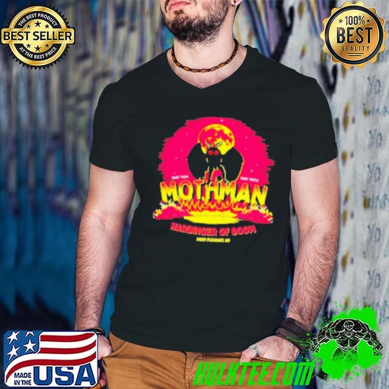 Mothman Harbinger Of Doom Funny Cute Cryptid Creature Retro Shirt