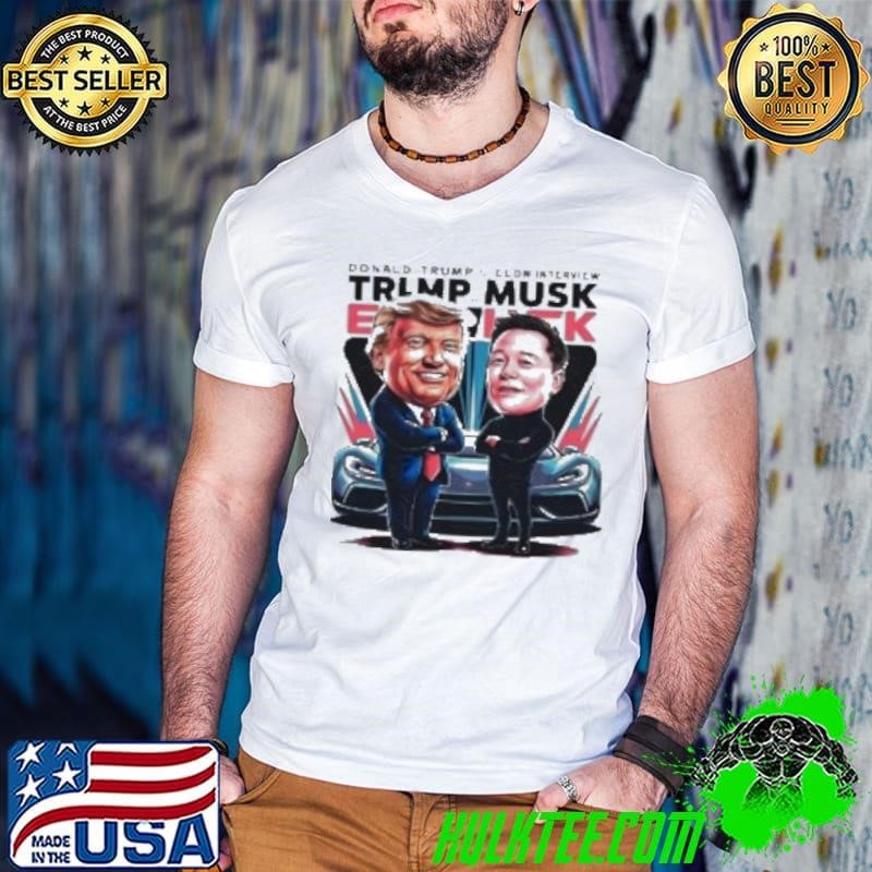 Musk And Trump Interview Cartoon Shirt