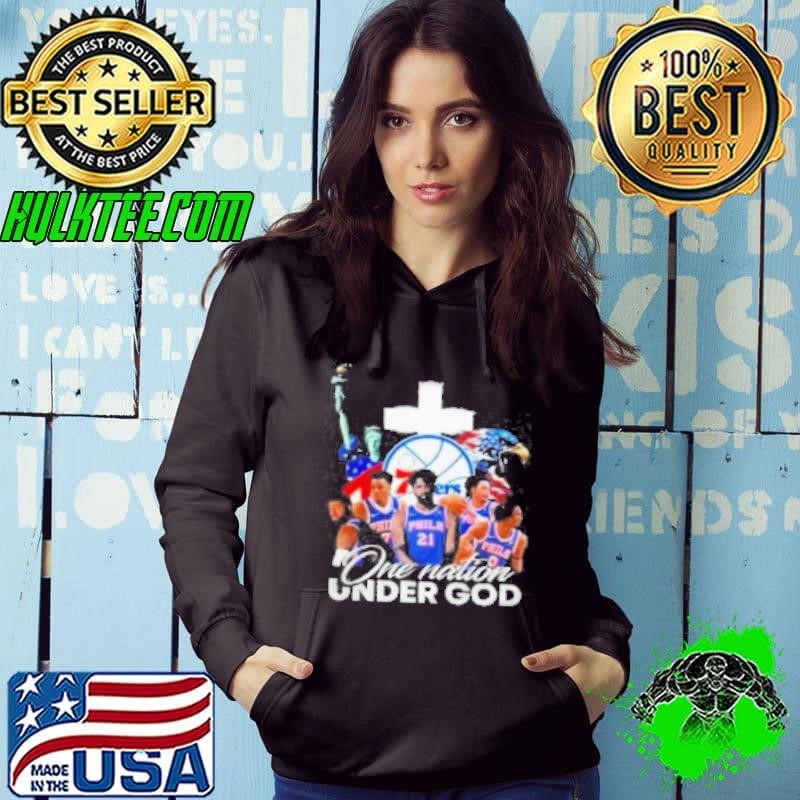 NBA Philadelphia 76Ers One Nation Under God Vintage 2024 U Shirt