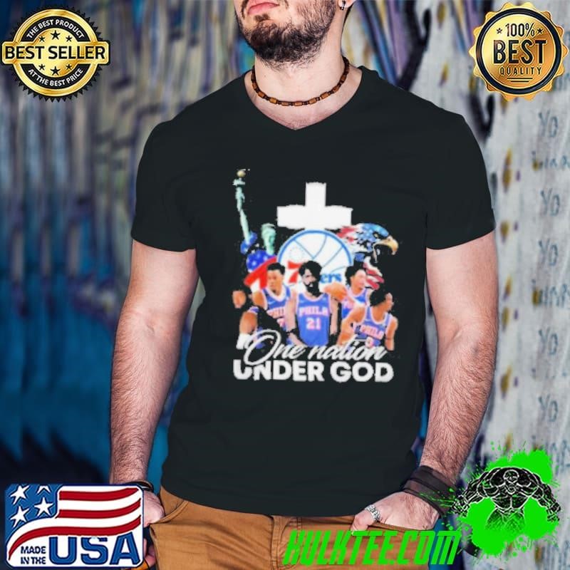 NBA Philadelphia 76ers One Nation Under God Vintage 2024 Shirt