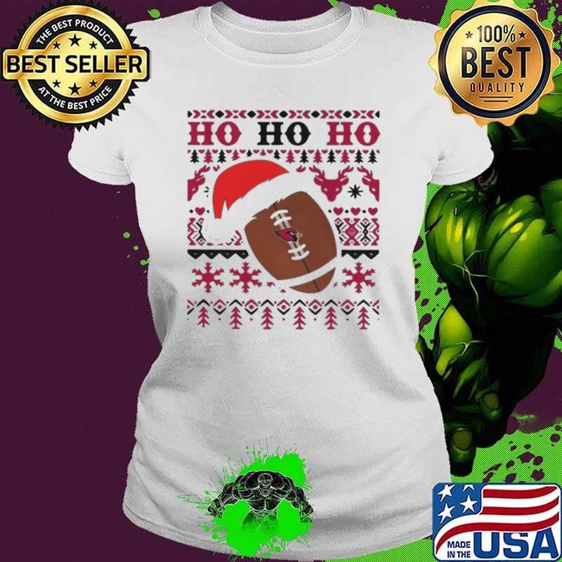 NFL Arizona Cardinal Football Santa Claus Ho Ho Ho Christmas 2024 Shirt