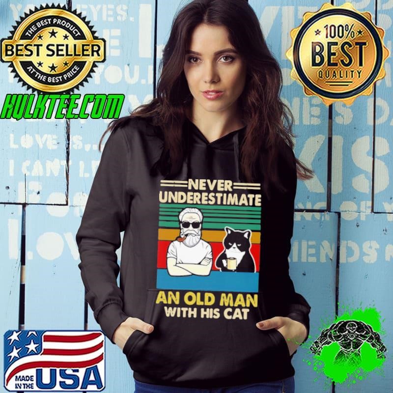 Never Underestimate An Old Man With His Cats Personalized Hoodie