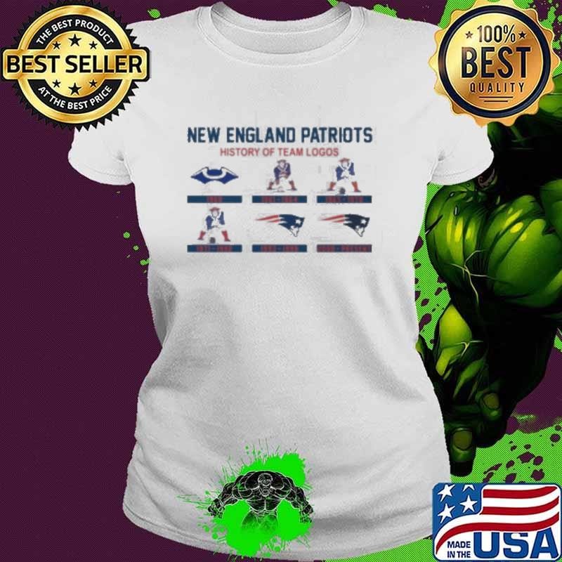 New England Patriots 1960 History Of Team Logo Shirt