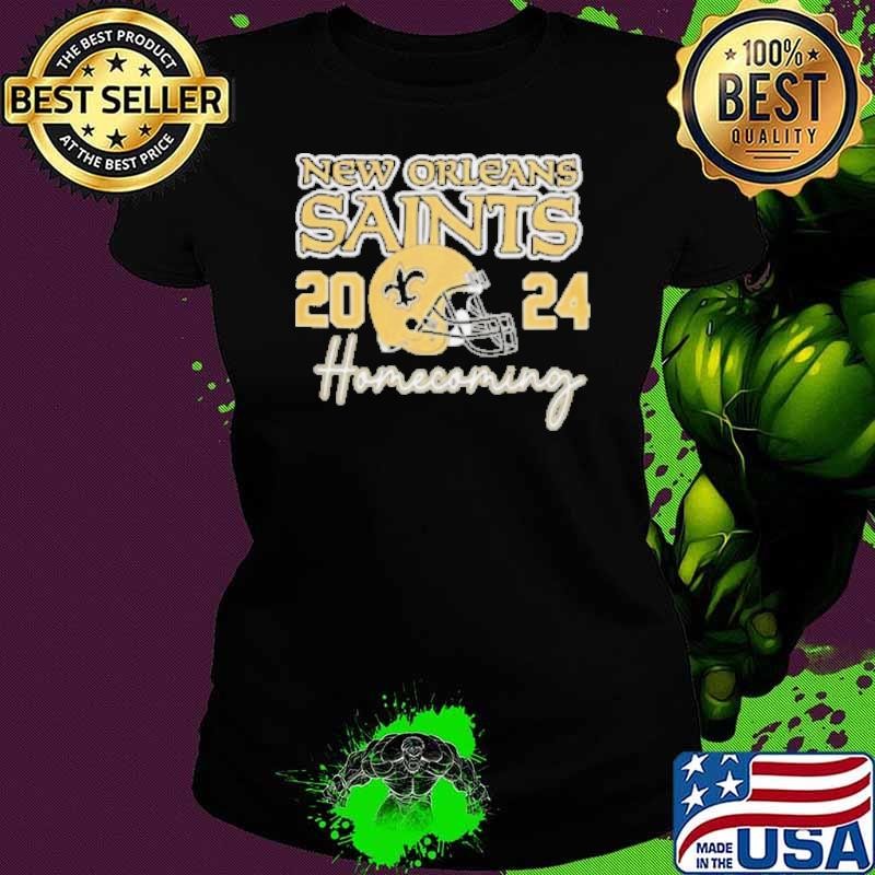 New Orleans Saints Football Homecoming 2024 helmet shirt