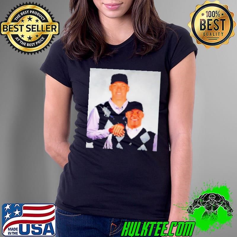 New York Baseball Aaron Judge And Juan Soto Step Brothers Ladies Tee