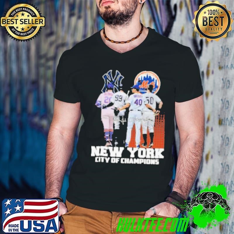 New York City Of Champions New York Yankees And New York Mets Signatures 2024 shirt